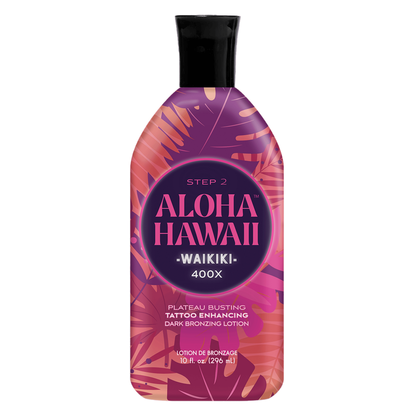 Cream for solarium with dark bronzers Tan Inc Aloha Hawaii Waikiki, 400X for fast deep tan, 296 ml