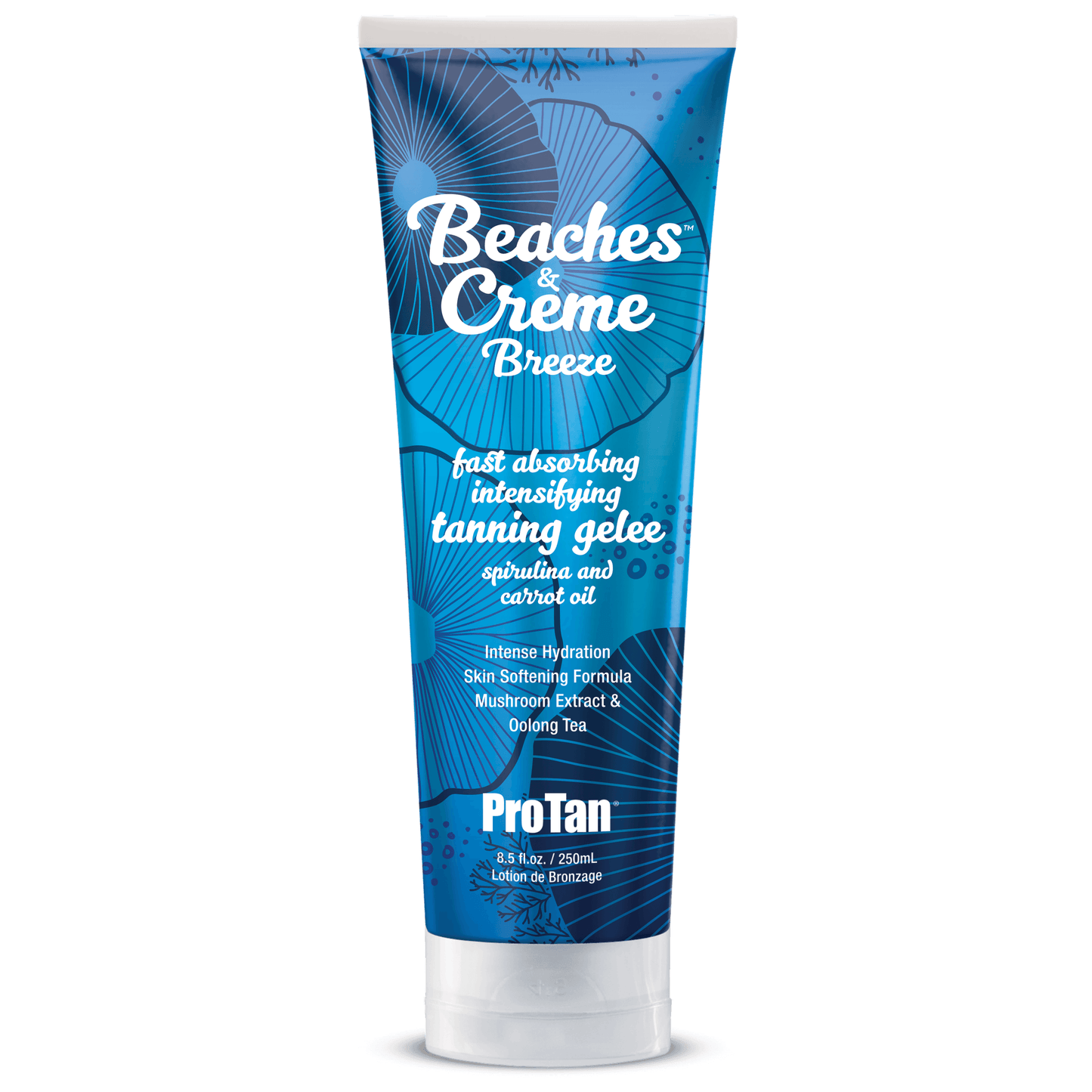 Pro Tan Accelerator for solarium Pro Tan Beaches & Creme Breeze Gelee with spirulina and carrot oil 250 ml