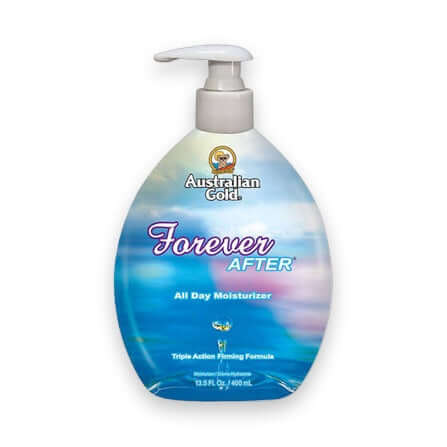 Australian Gold Forever After tan extender lotion in white pump bottle