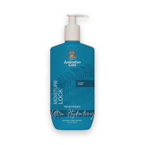 Australian Gold Moisture Lock ultra hydrating after tan lotion pump bottle