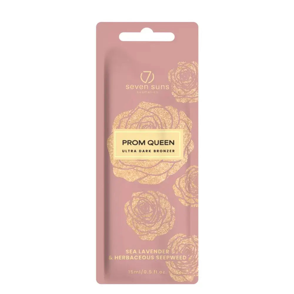 Cream for solarium 7suns Prom Queen Ultra Dark Bronzer for lasting natural tan, 15 ml