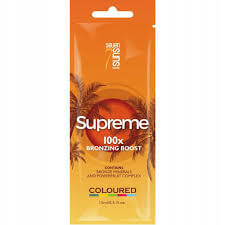 Cream for solarium 7suns Supreme Bronzer for dark tan, comprehensive skin care, 15 ml