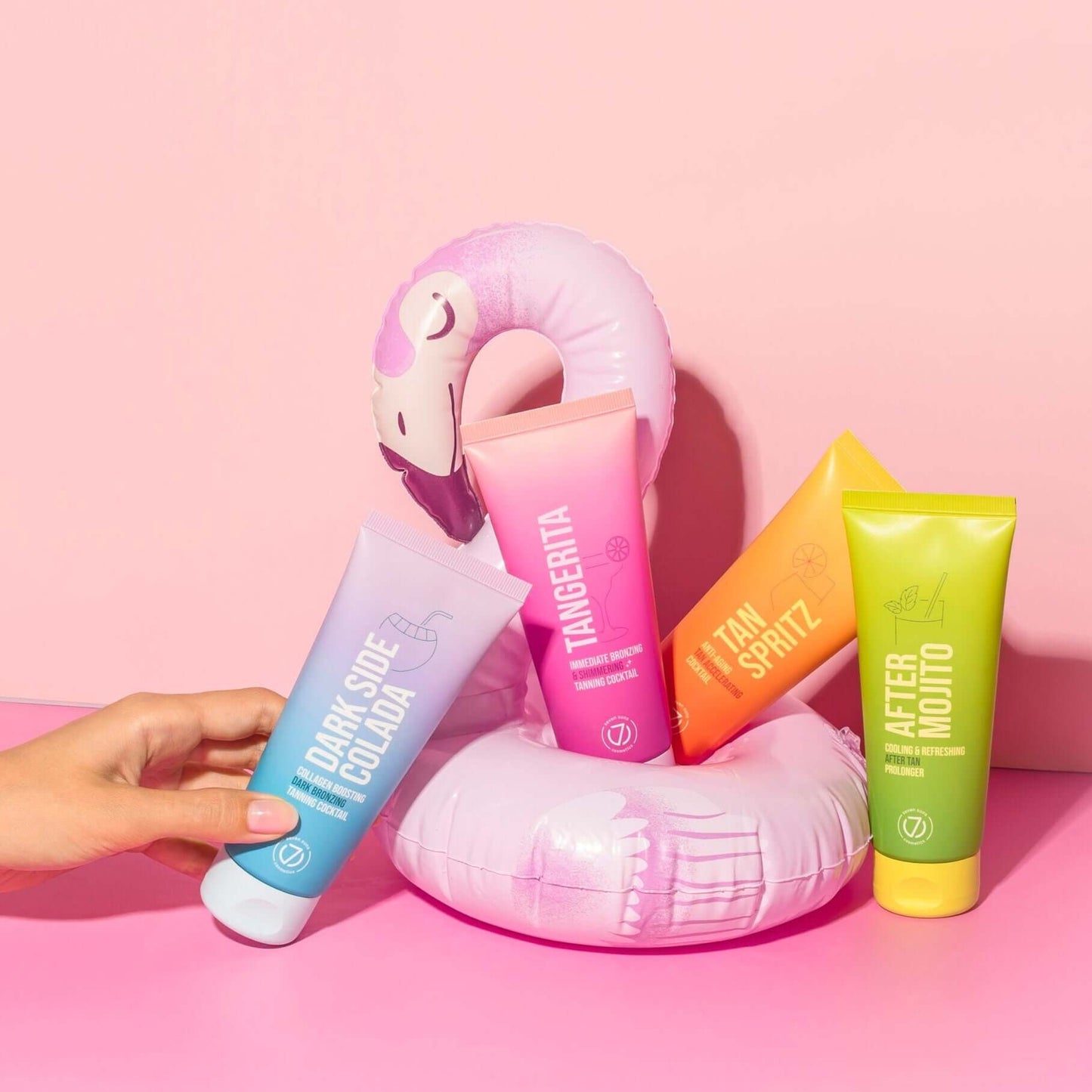 Cream for solarium 7suns Tangerita Immediate Bronzing & Shimmering Cocktail 300X, 100 ml