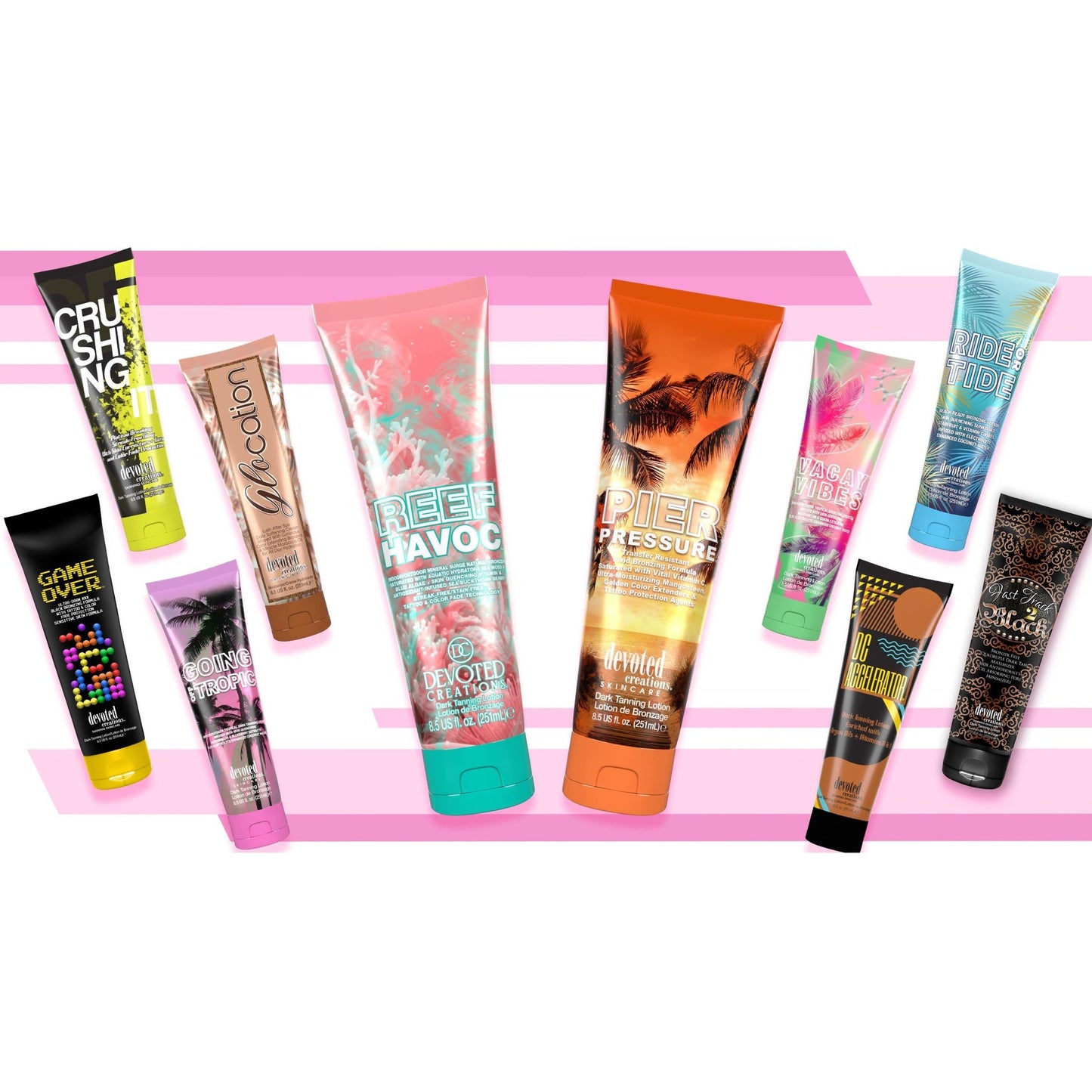 Cream for solarium Devoted Creations Reef Havoc, Mineral Surge Natural Bronzing Lotion, 251 ml