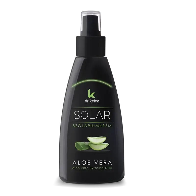 Cream for solarium Dr.Kelen Solar Aloe Vera Bronzing Lotion for deep tan, hydrated skin, 150 ml