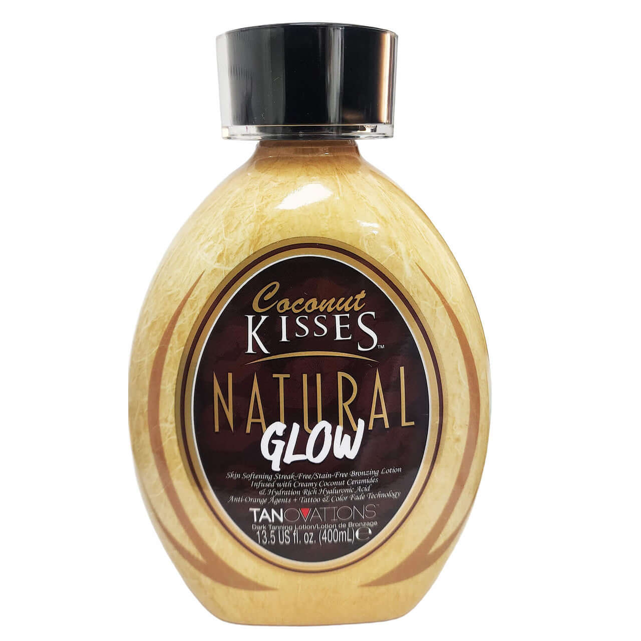 Cream for solarium Ed Hardy Coconut Kisses Natural Glow, Skin Softening, сoconut сeramides, DHA-free, 400 ml
