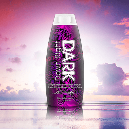 Cream for solarium Ed Hardy Down Right Dark Mega Intense with Acai Berry, Pomegranate, Instant Dark Color, 300 ml