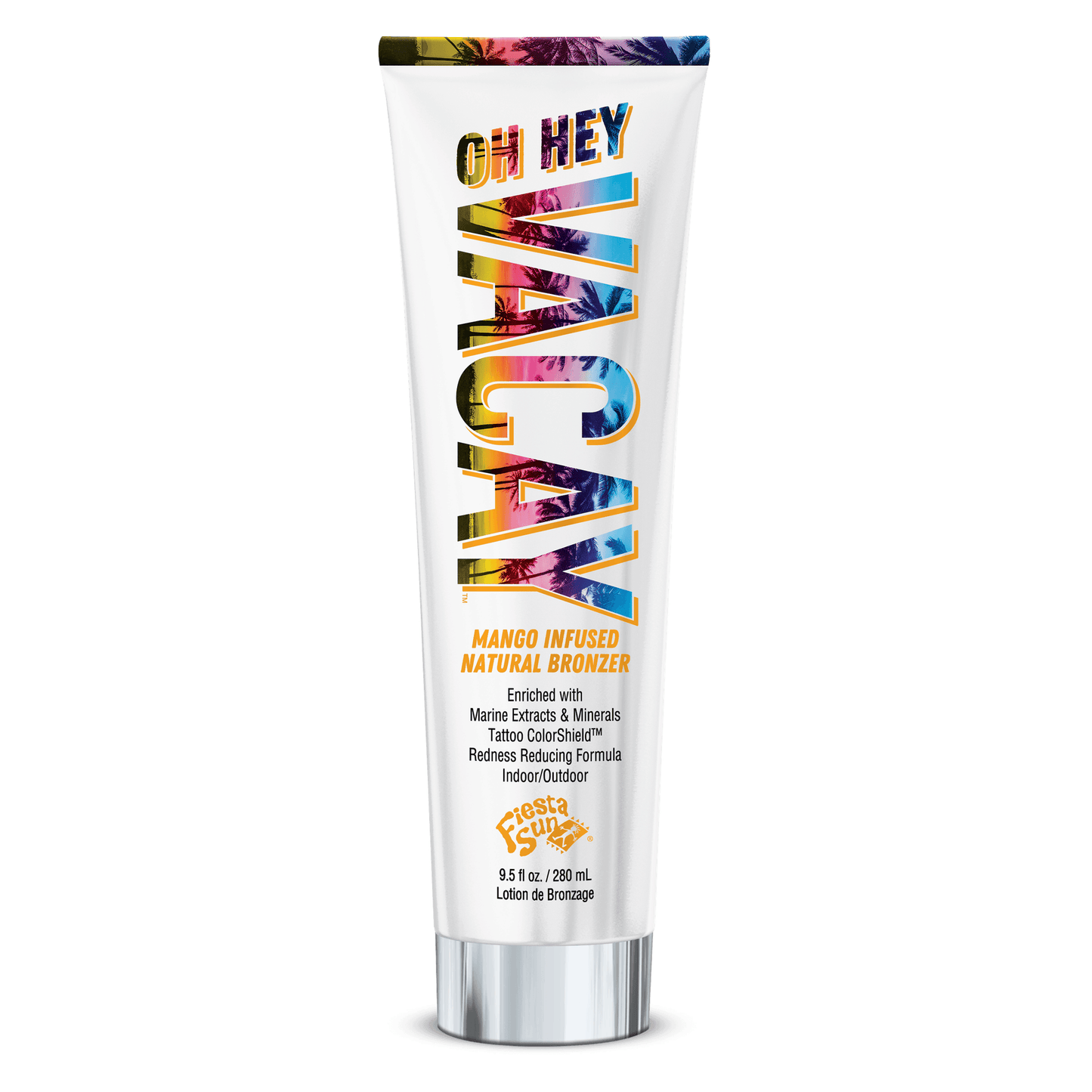Fiesta Sun Mango Infused Natural Bronzing Lotion with Tattoo ColorShield and Redness Reducing Formula