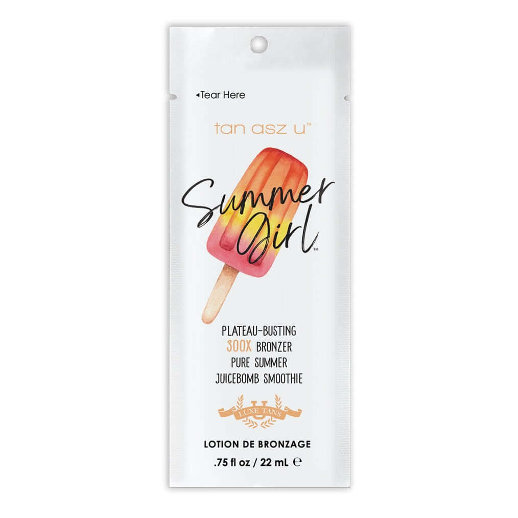 Cream for solarium Tan Asz U Summer Girl 300X bronzer for delicate tan and beautiful skin. Tattoo protection, 22 ml
