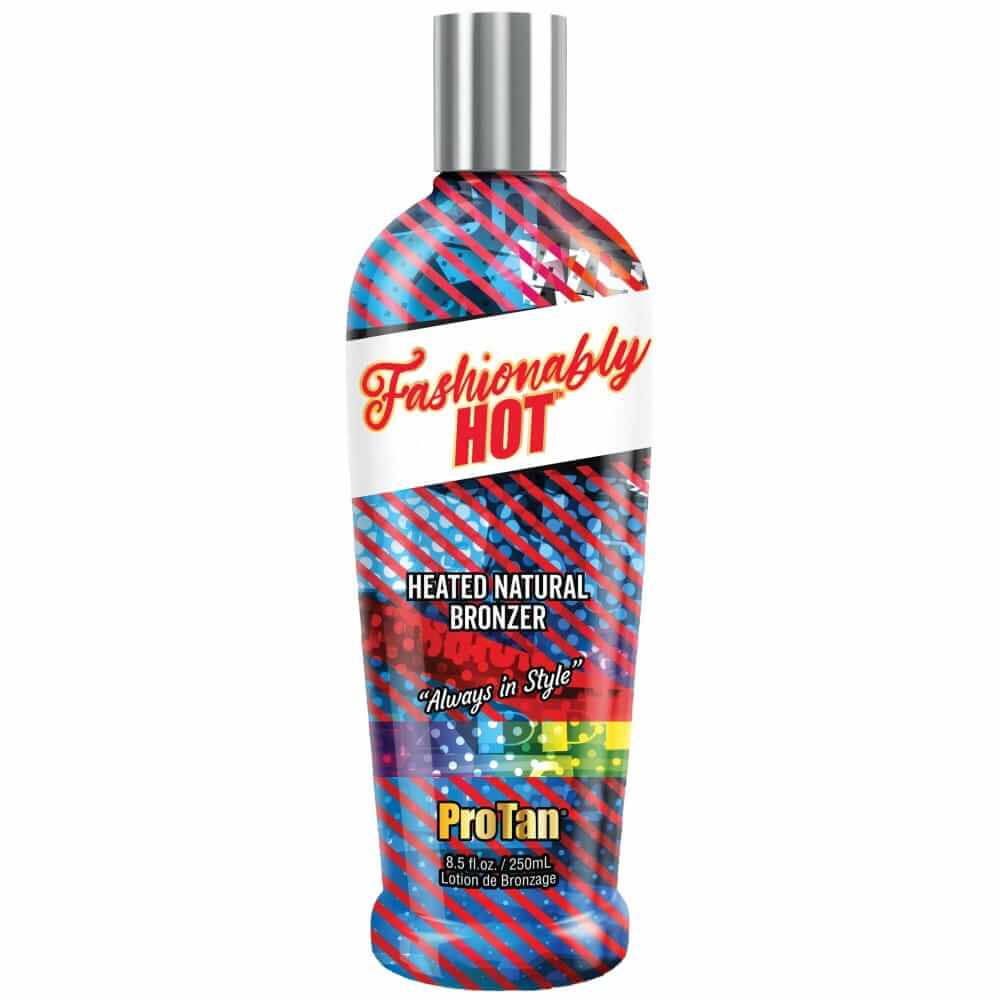 Pro Tan Fashionably Hot heated natural bronzer tanning lotion with warming effect in 250ml bottle