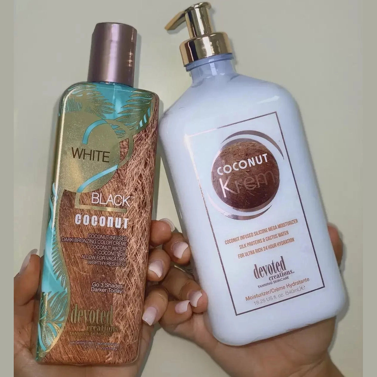 Devoted Creations Coconut Krèm, Daily Mega Moisturizing Cream with Silk Proteins, Cactus Water, 540 ml