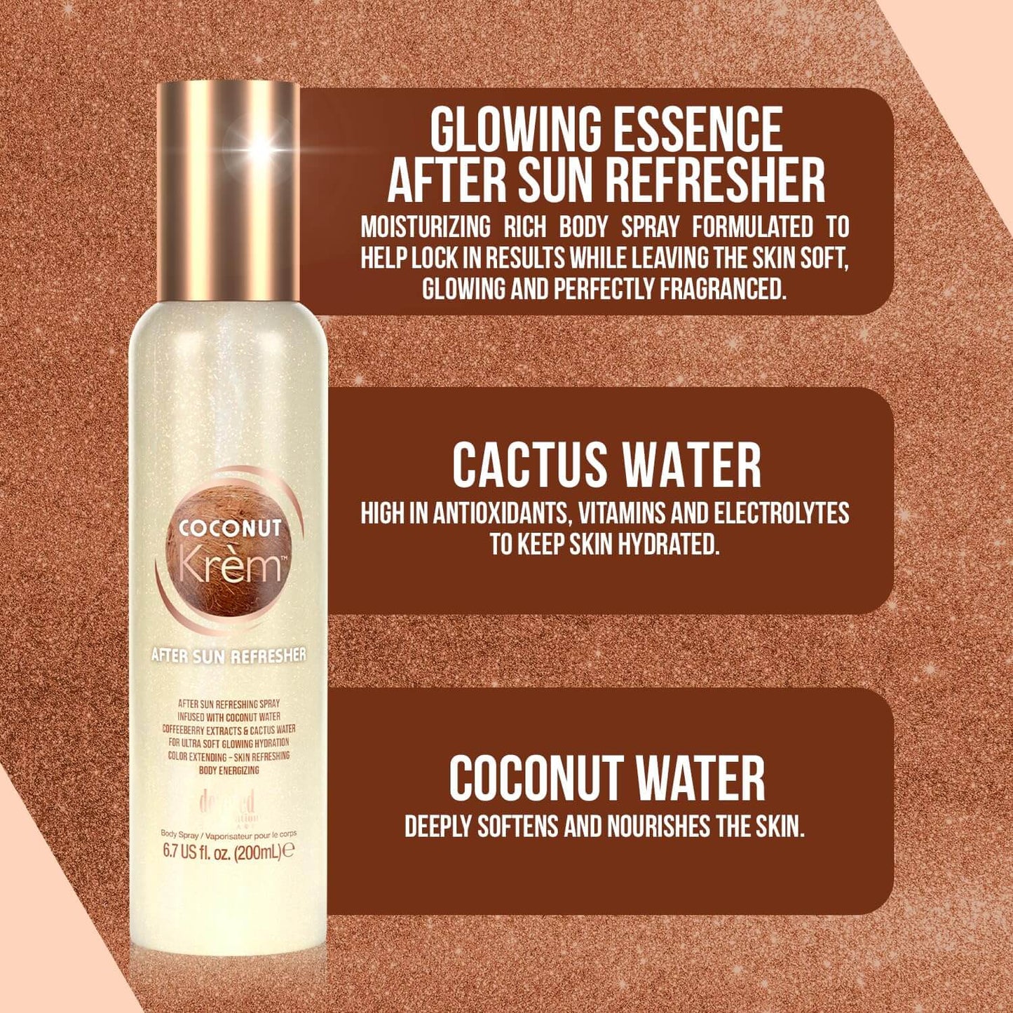 Devoted Creations Coconut Krém Ultra-Hydrating After Sun Body Refreshing Spray, 200 ml