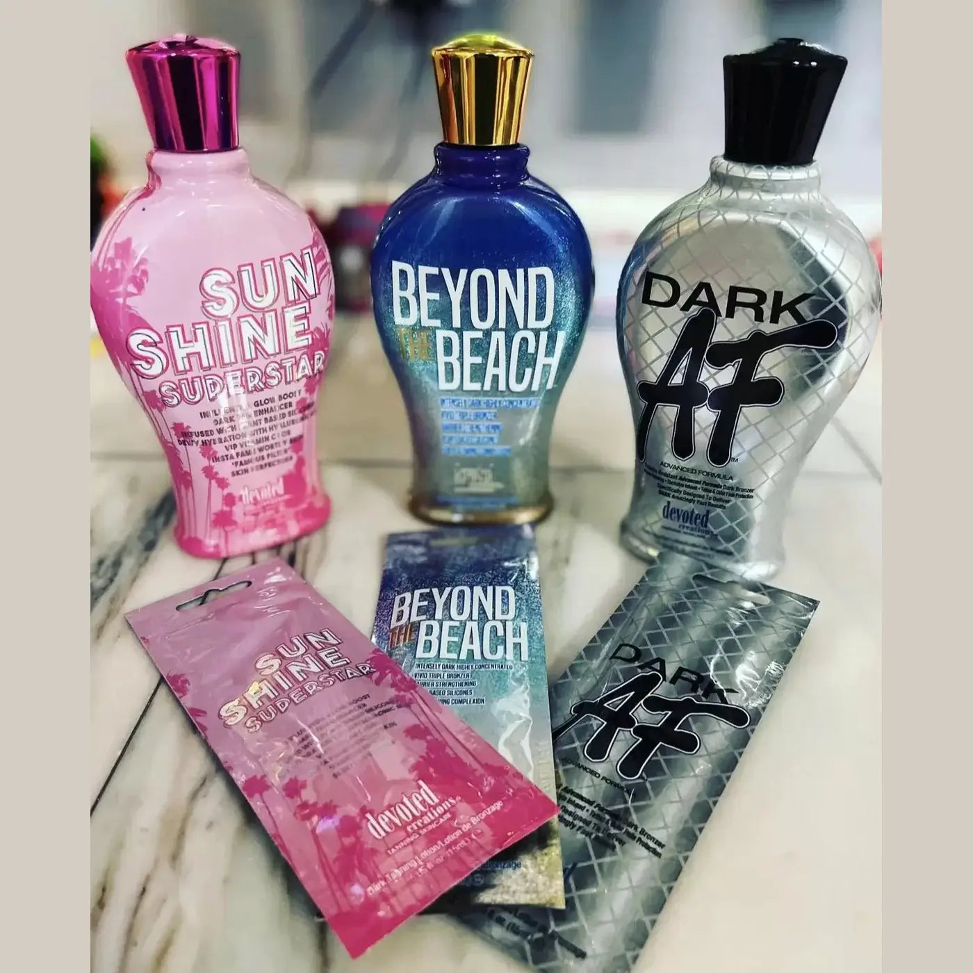 Devoted Creations Sunshine Superstar, Influential Glow Boost Dark Tan Enhancer, 360 ml