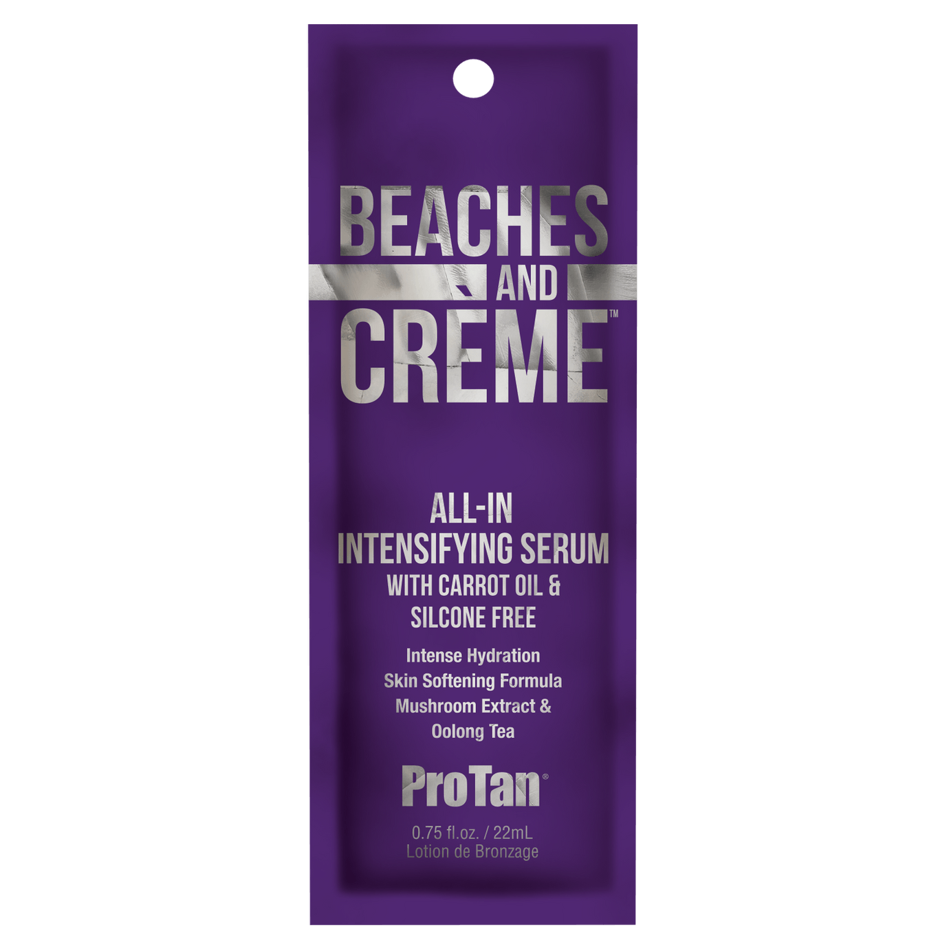 Pro Tan Solarium Accelerator Pro Tan Beaches & Crème sachet with carrot oil and mushroom extract