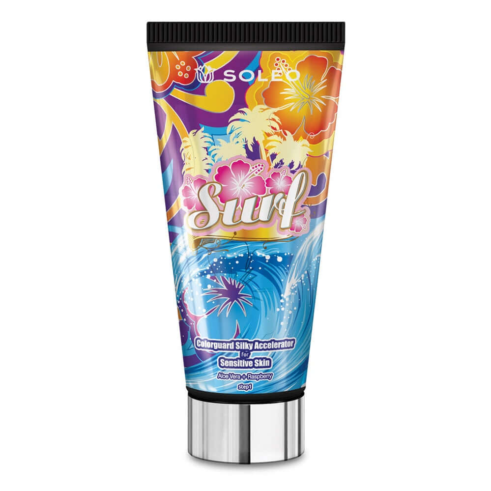 Soleo Surf accelerator for solarium with raspberry extract, 150 ml