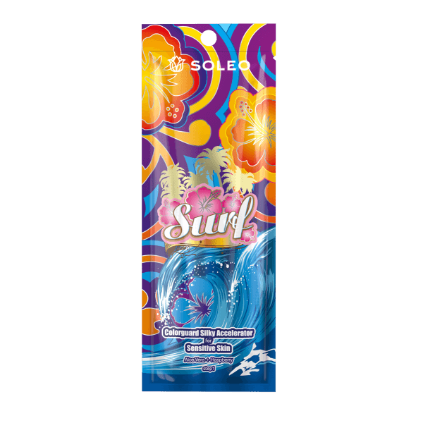 Soleo Surf accelerator for solarium with raspberry extract, 15 ml