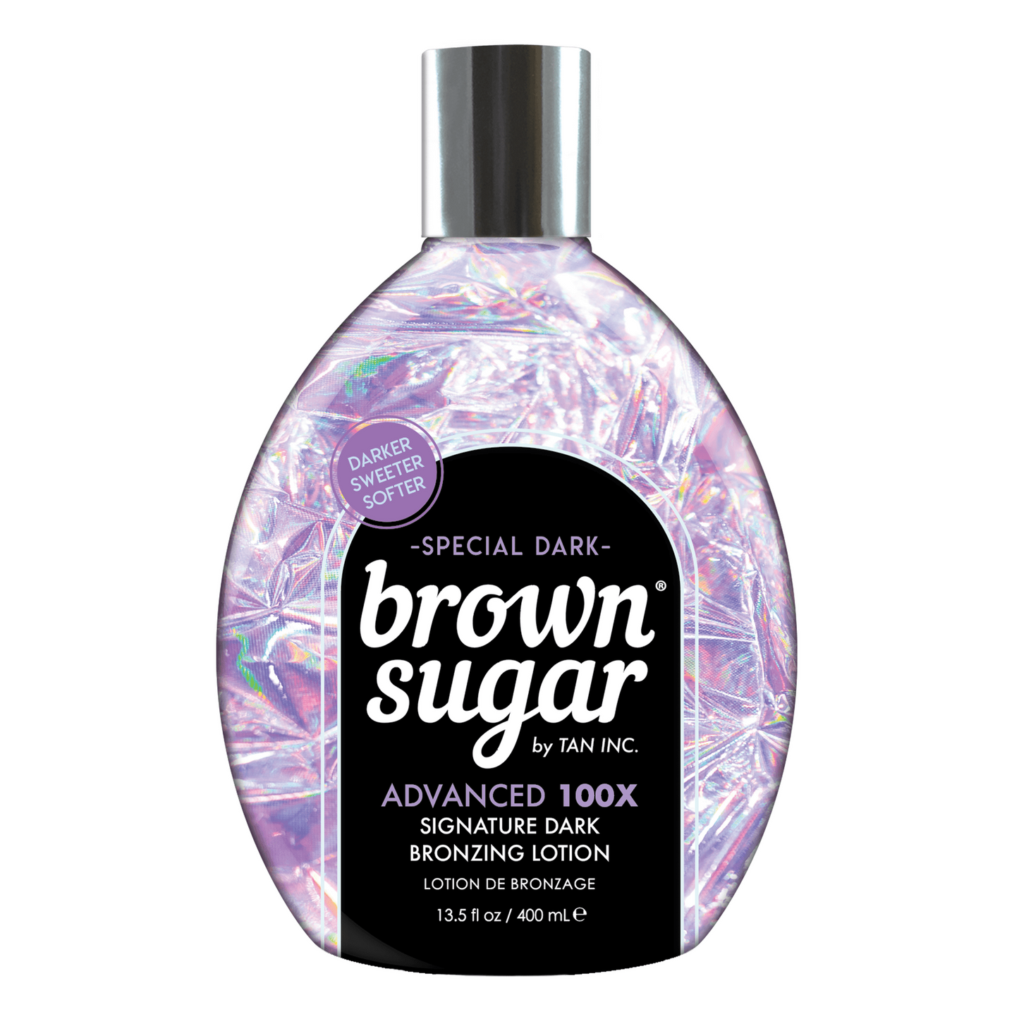 Lotion for solarium with advanced dark bronzers Tan Inc Special Dark Brown Sugar 100X, 400 ml