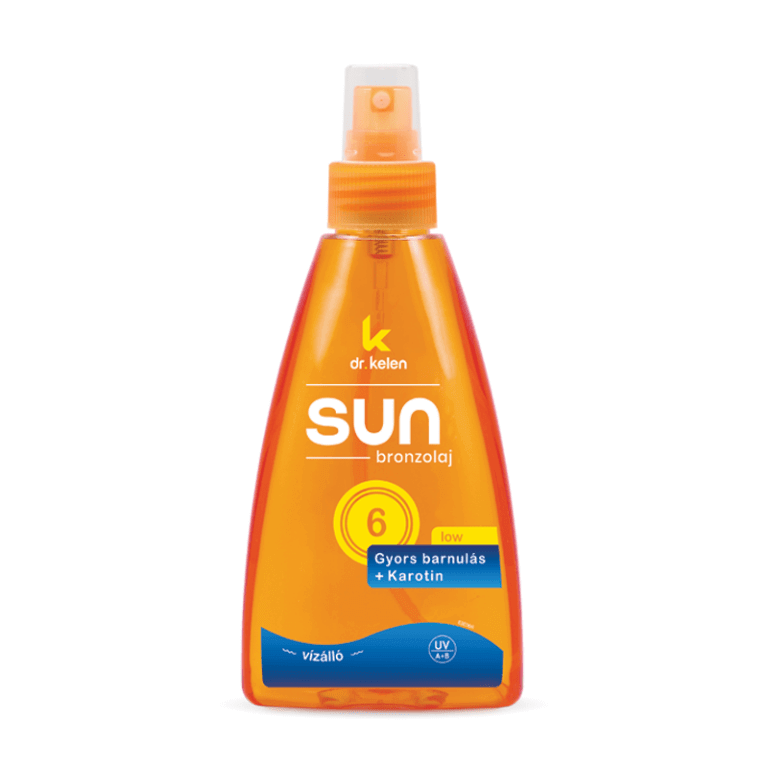 Sun oil spray Dr.Kelen F6 Bronze waterproof, SPF 6 sunscreens with vitamin E, 150 ml