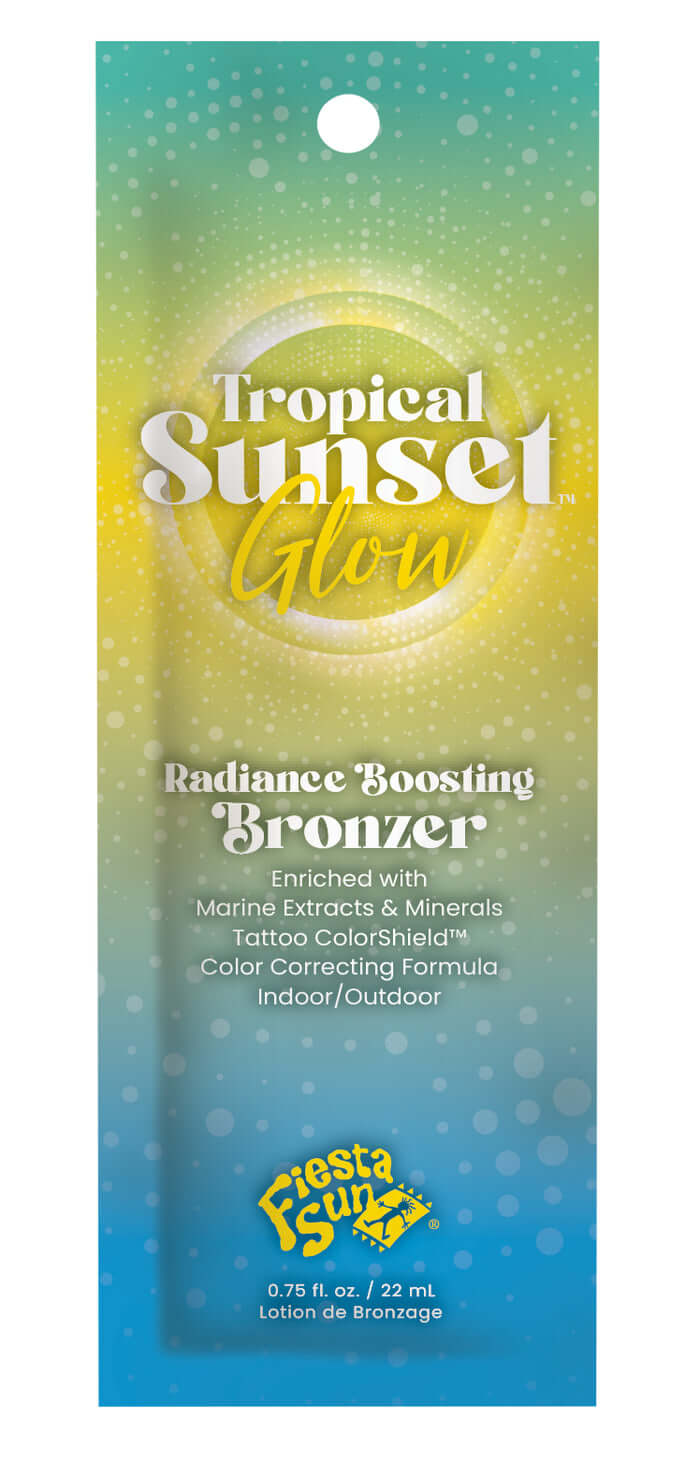 Крем для солярия Fiesta Sun Tropical Sunset Glow, Bronzing Lotion для усиления сияния, укрепляющий кожу, 22 мл