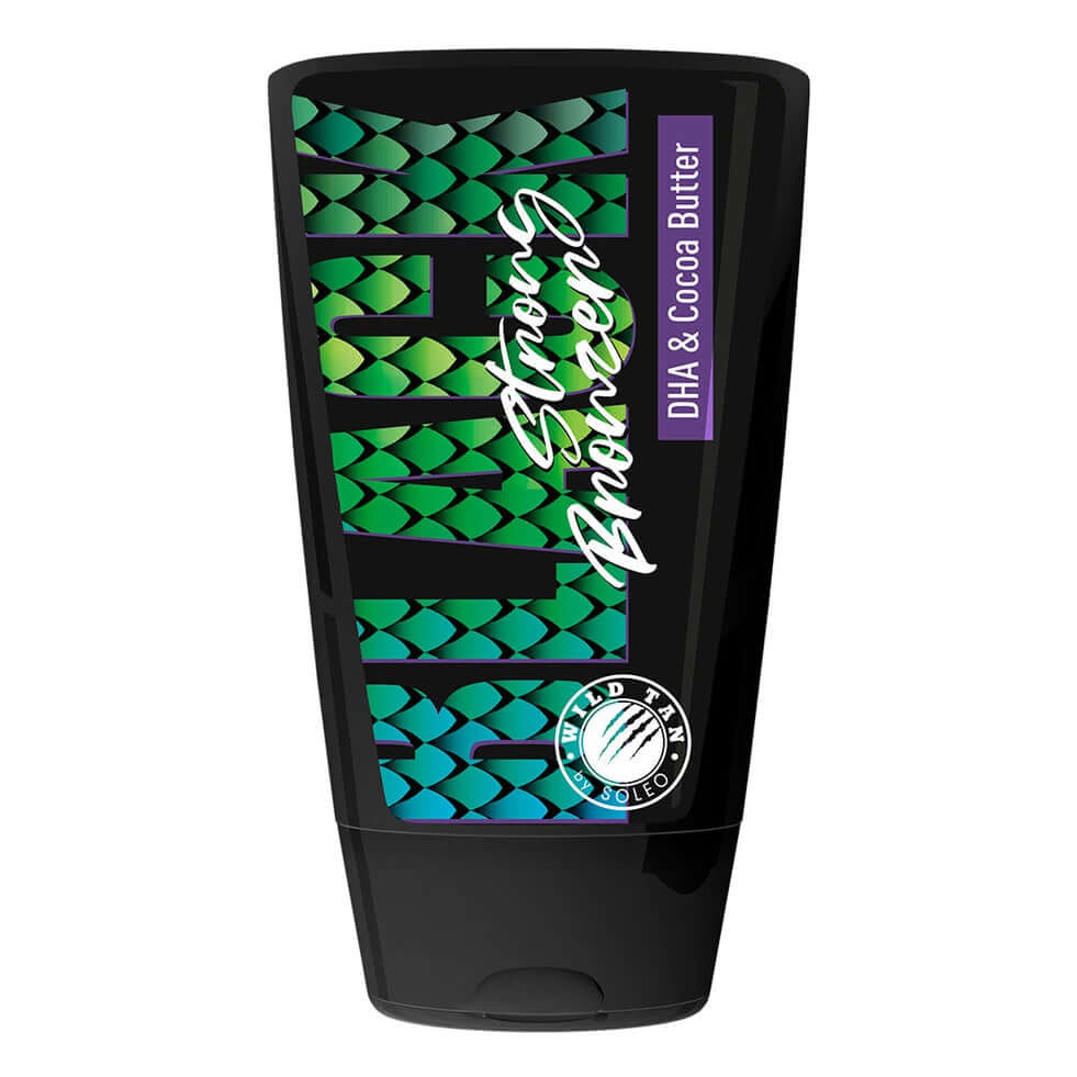 Wild Tan Black Strong Bronzer for solarium with instant tan accelerator and cocoa butter 125 ml