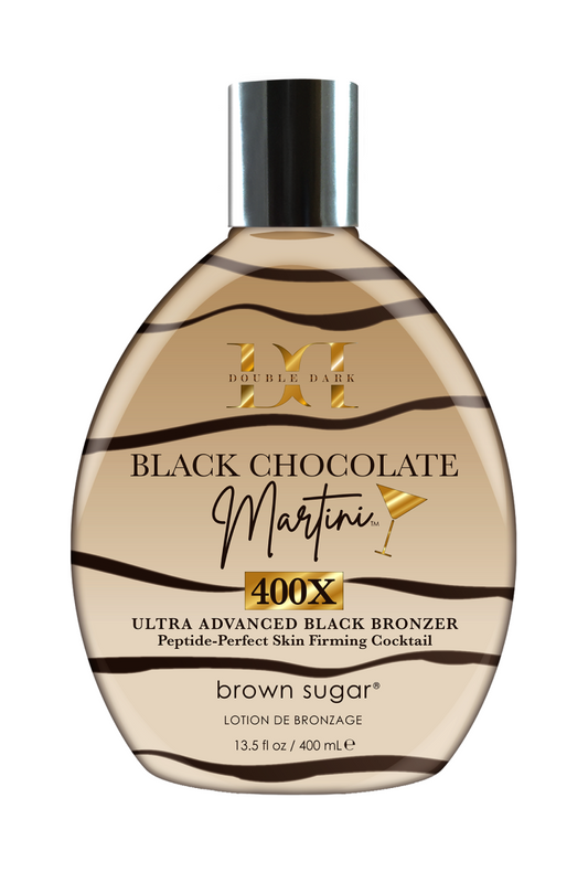 Black Chocolate Martini 400X with extra dark bronzers and peptides for aging skin, 400 ml