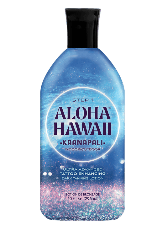 Tan accelerator Tan Inc Aloha Hawaii Kaanapali, Ultra Advanced Dark Tanning Lotion for long-lasting tan and soft skin, 296 ml
