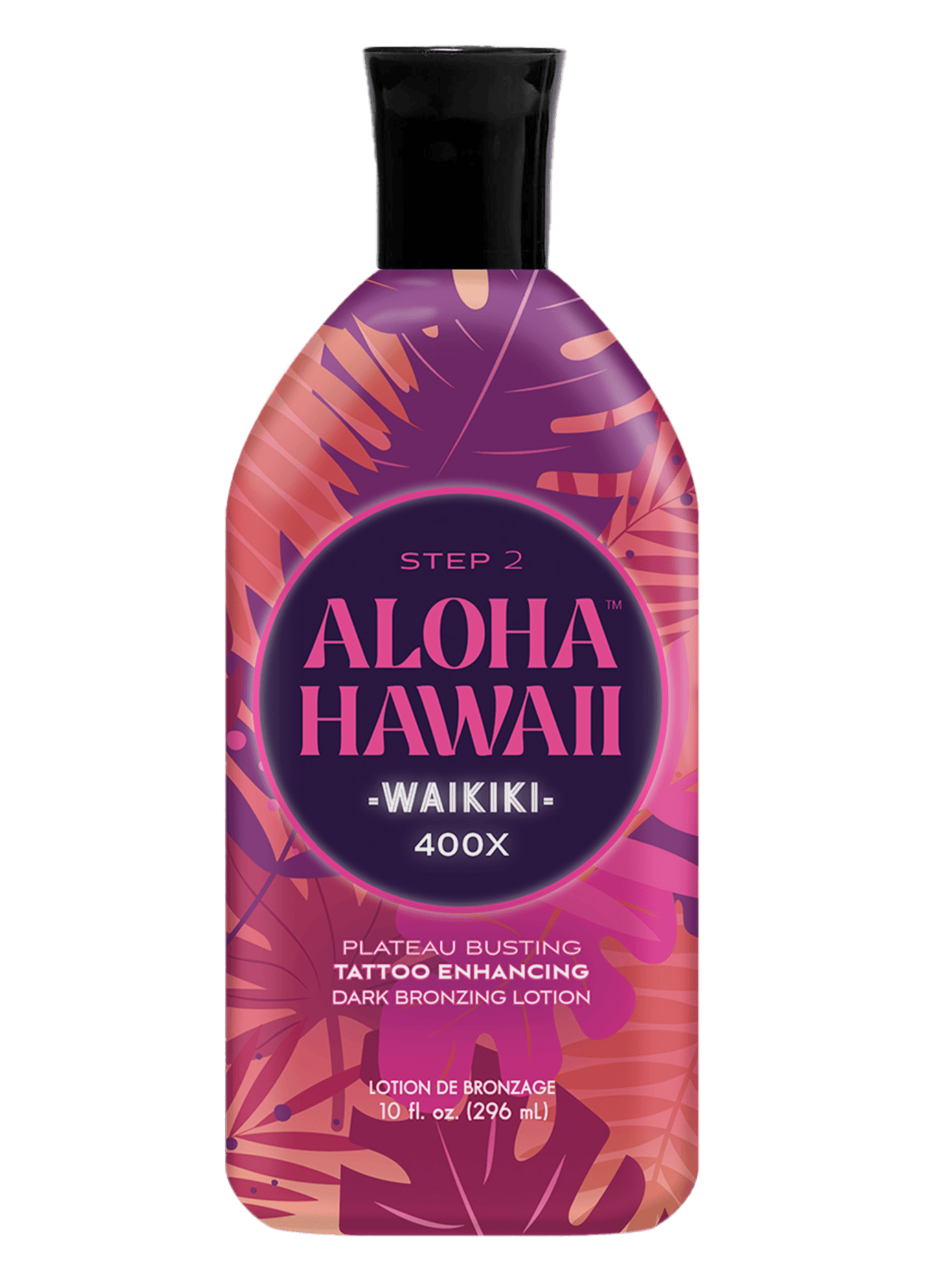 Crème pour solarium avec bronzants foncés Tan Inc Aloha Hawaii Waikiki, 400X pour un bronzage rapide et profond, 296 ml