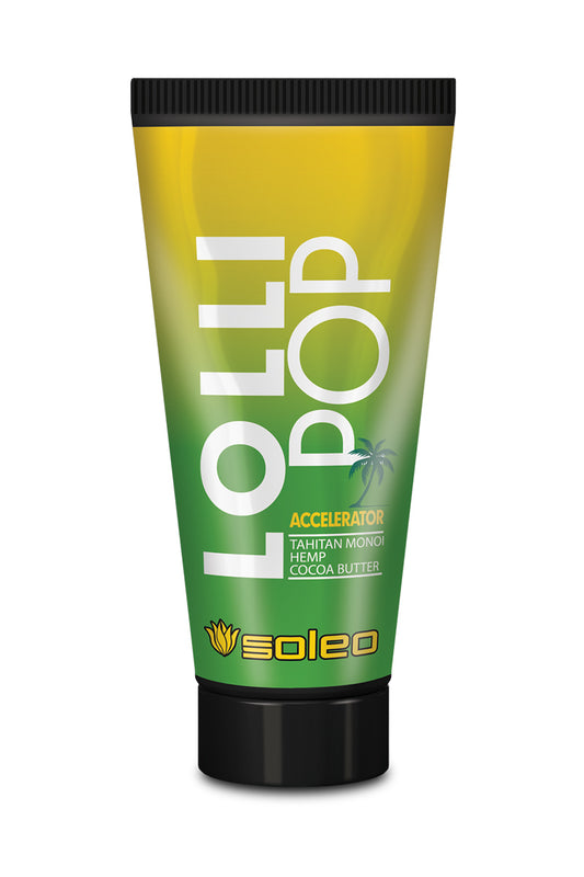 Soleo LOLLI POP tanning accelerator with nutritive Monoi oil, hemp and cocoa butter 150 ml