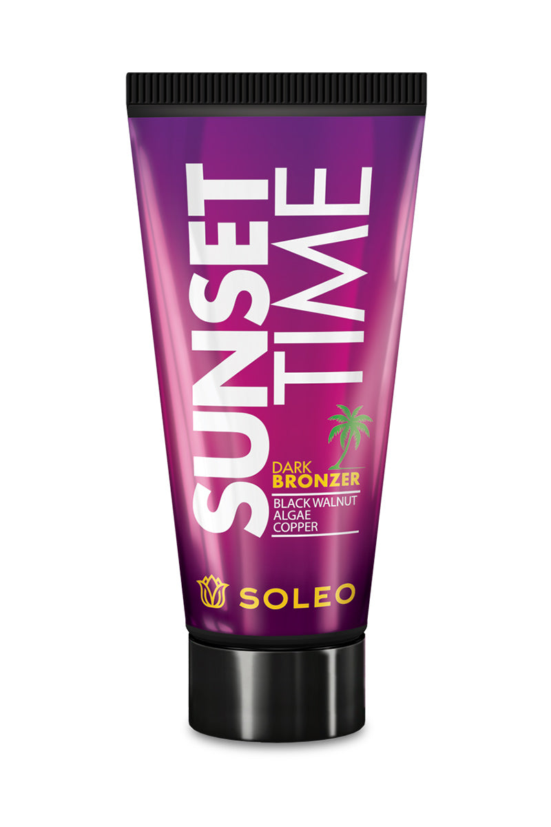 Soleo SUNSET TIME dark tanning bronzer with a rejuvenating effect with Algae Complex, 150 ml