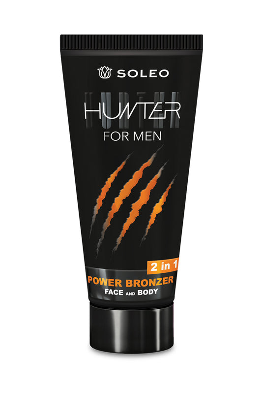 Soleo Hunter powerful bronzer and moisturizer for men for solarium 150 ml