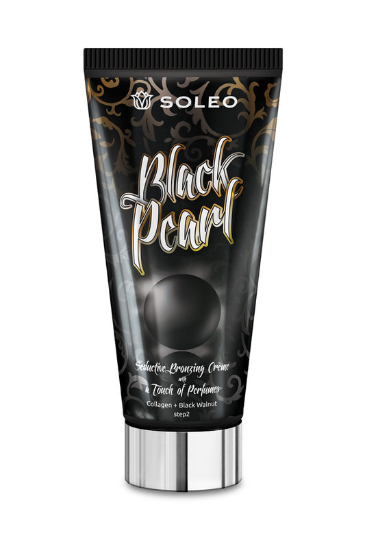 Soleo Black Pearl kraftvoller Bronzer für Solarium mit Kollagen 150 ml