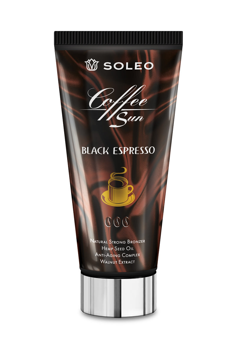 Soleo Coffee Sun strong bronzer lotion for solarium with hemp oil 150 ml