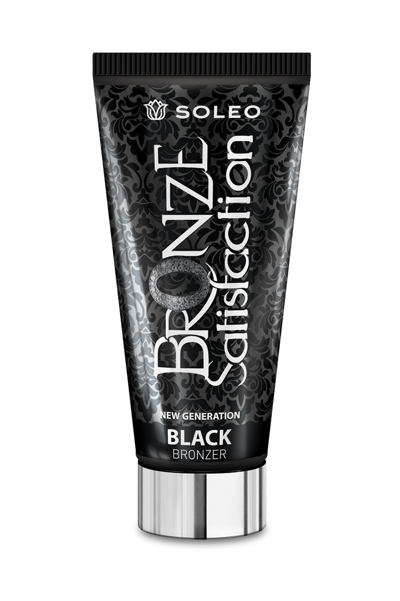 Soleo Black Bronzer Satisfaction strong bronzer for solarium with macadamia oil 150 ml