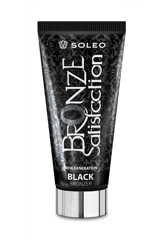 Soleo Black Bronzer Satisfaction starker Bronzer für Solarium mit Macadamiaöl 150 ml