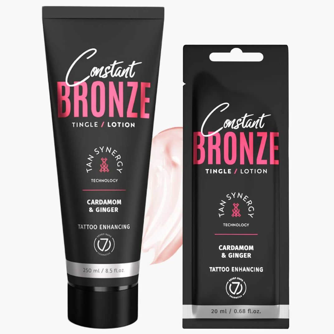 7suns Constant Bronze Tingle lotion for solarium with warming effect and tattoo enhancing, 250 ml
