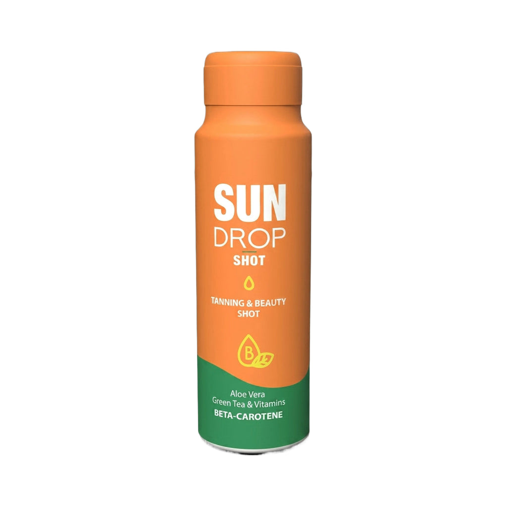 Single 7suns orange tanning beauty shot bottle with beta-carotene