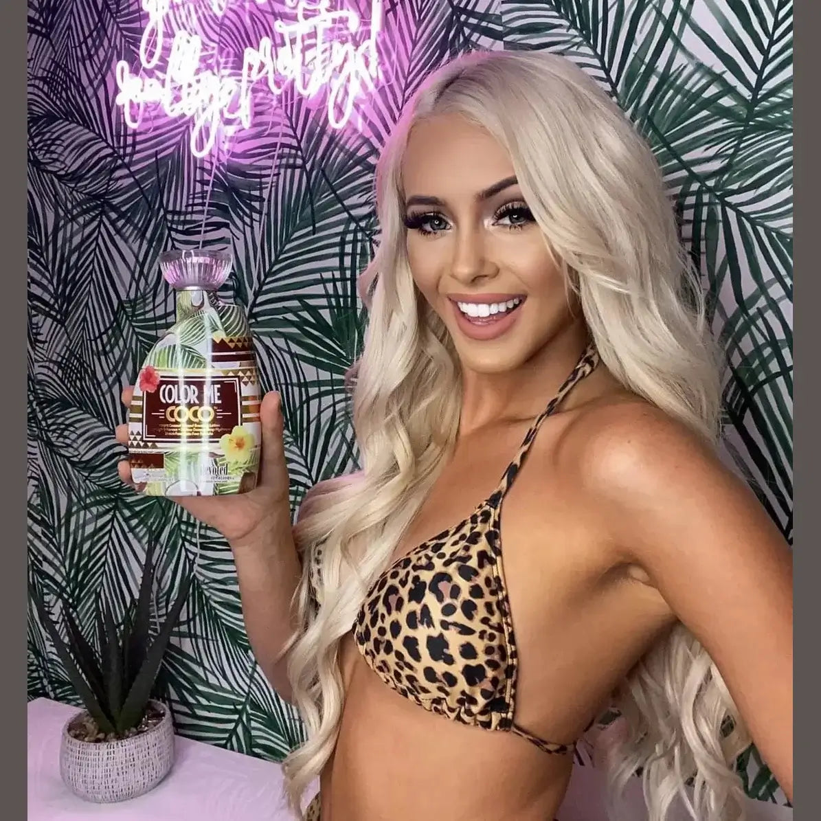 Accelerator for solarium Devoted Creations Color Me Coco for instant deep tan, visible anti-aging effect, 400 ml