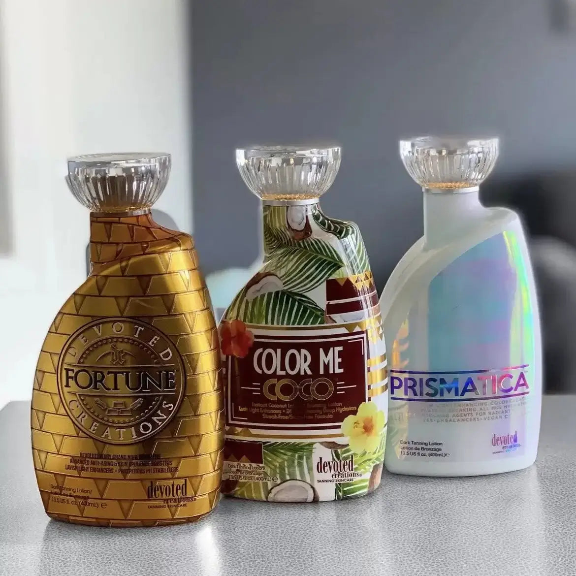 Accelerator for solarium Devoted Creations Color Me Coco for instant deep tan, visible anti-aging effect, 400 ml