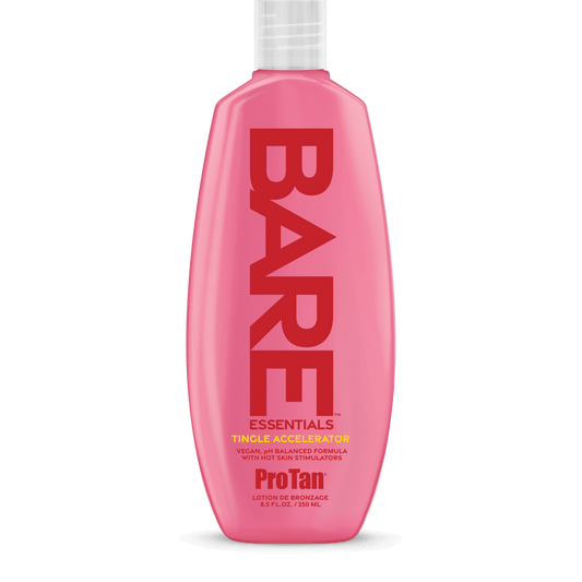 Pro Tan Bare Essentials Tingle Accelerator lotion for solarium with vegan formula