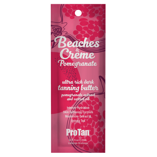 Pro Tan Pomegranate Solarium Accelerator Sachet with Carrot Oil and Mushroom Extract for Dark Tan