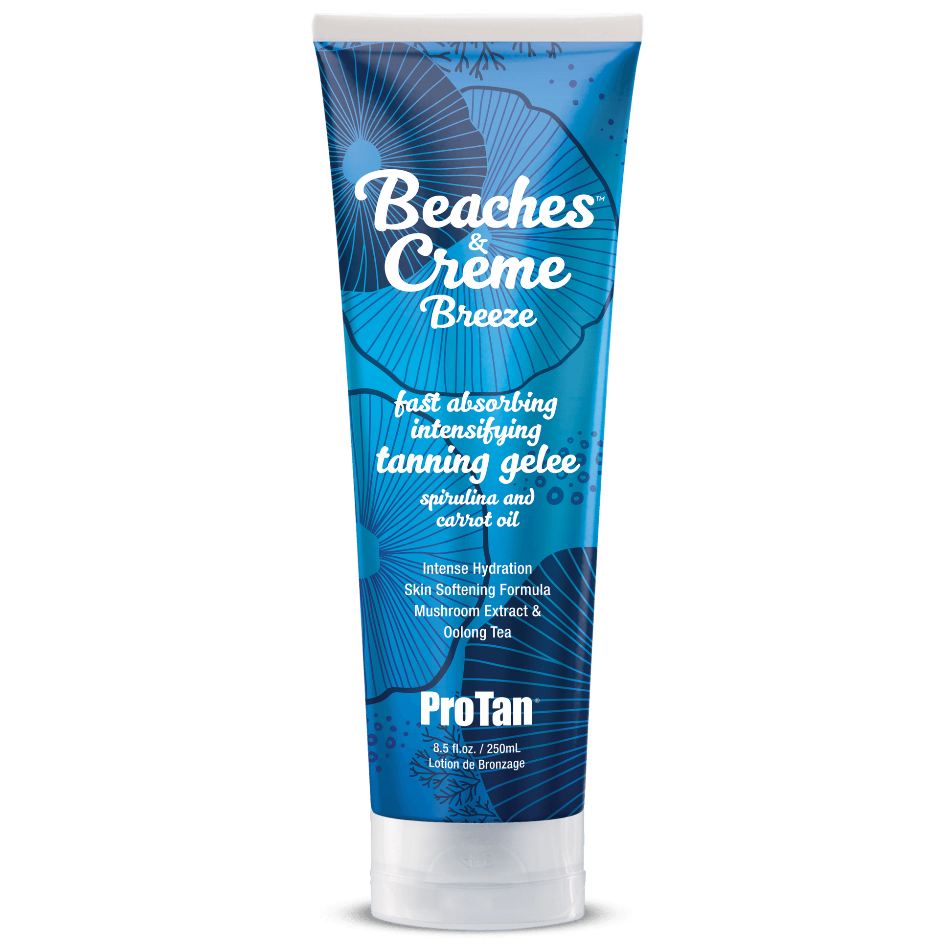 Pro Tan Accelerator for solarium Pro Tan Beaches & Creme Breeze Gelee with spirulina and carrot oil 250 ml