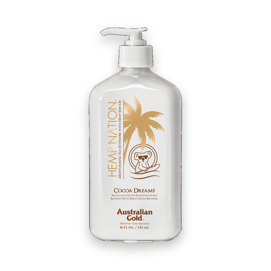 Australian Gold Hemp Nation Cocoa Dreams after tan lotion pump bottle