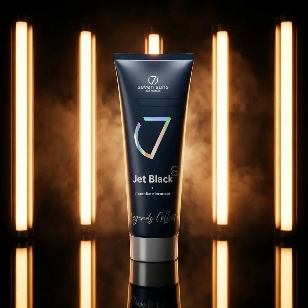 Cream for solarium 7suns Jet Black, Iconic Immediate Bronzer, 250 ml