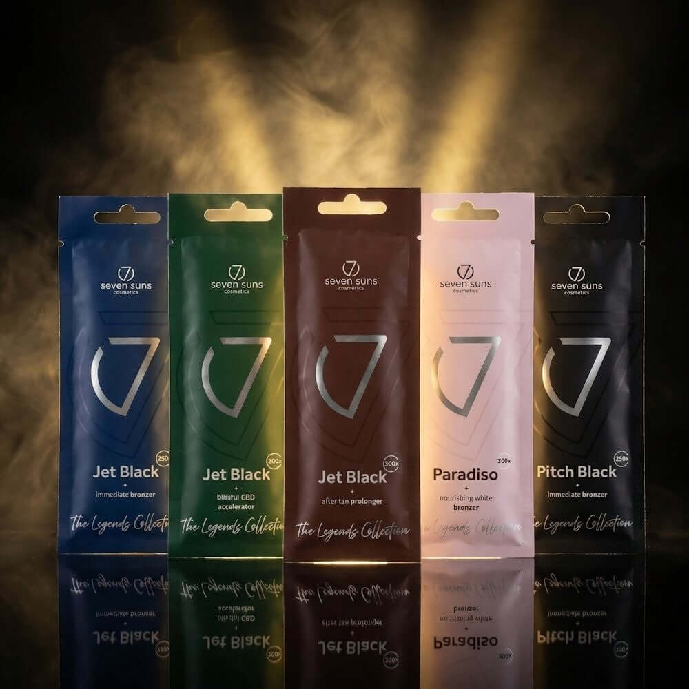 Cream for solarium 7suns Jet Black, Iconic Immediate Bronzer, 15 ml