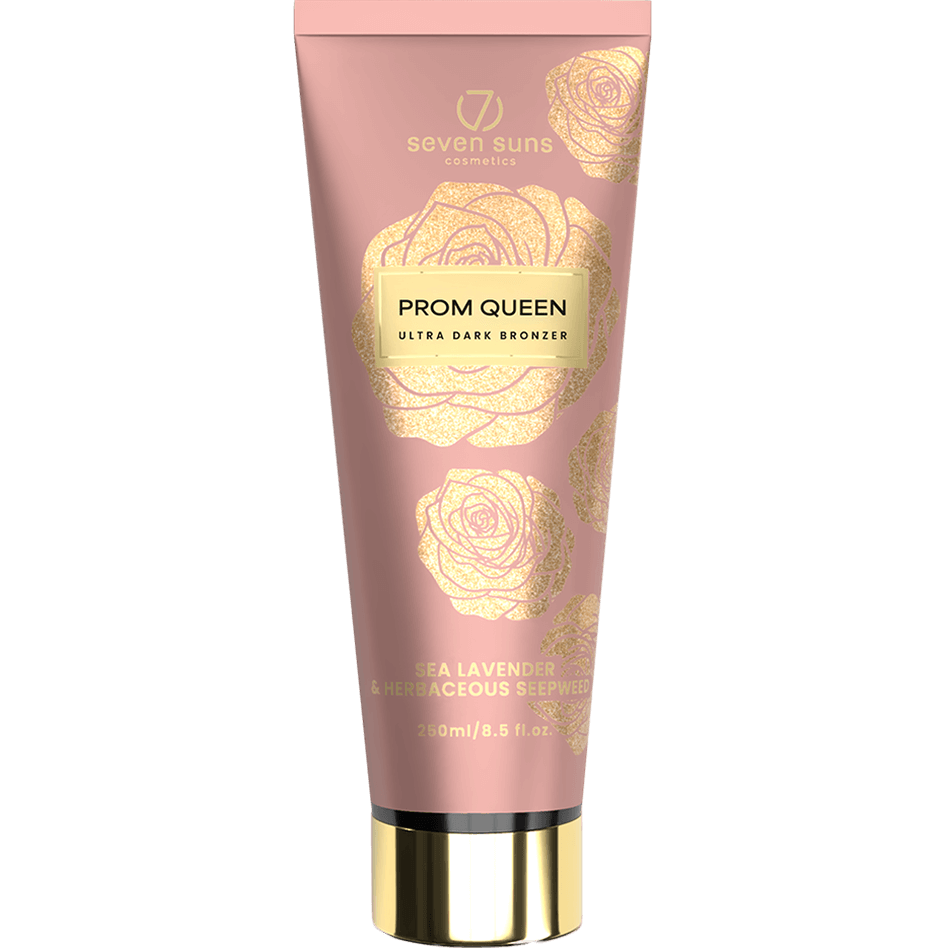 Cream for solarium 7suns Prom Queen Ultra Dark Bronzer for lasting natural tan, 250 ml