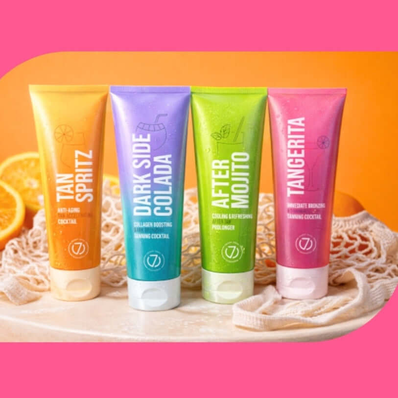 Cream for solarium 7suns Tangerita Immediate Bronzing & Shimmering Cocktail 300X, 100 ml