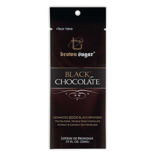 Cream for solarium Brown Sugar Black Chocolate 200X Black Bronzer with double chocolate, 22 ml