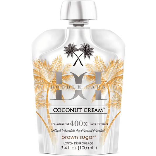 Cream for solarium Brown Sugar Coconut Cream 400X Double Black Bronzer, 100 ml