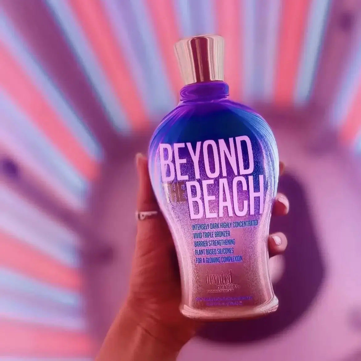 Cream for solarium Devoted Creations Beyond the Beach, Highly Concentrated Vivid Bronzing Lotion, Intensely Dark, 360 ml