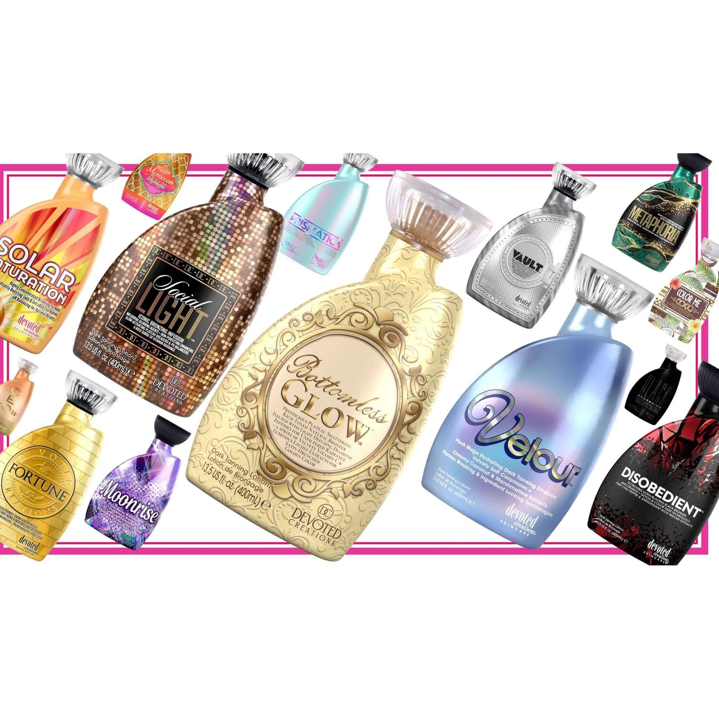 Cream for solarium Devoted Creations Bottomless Glow, Prestigious Rich-Toned Natural Bronzing Lotion, 400 ml